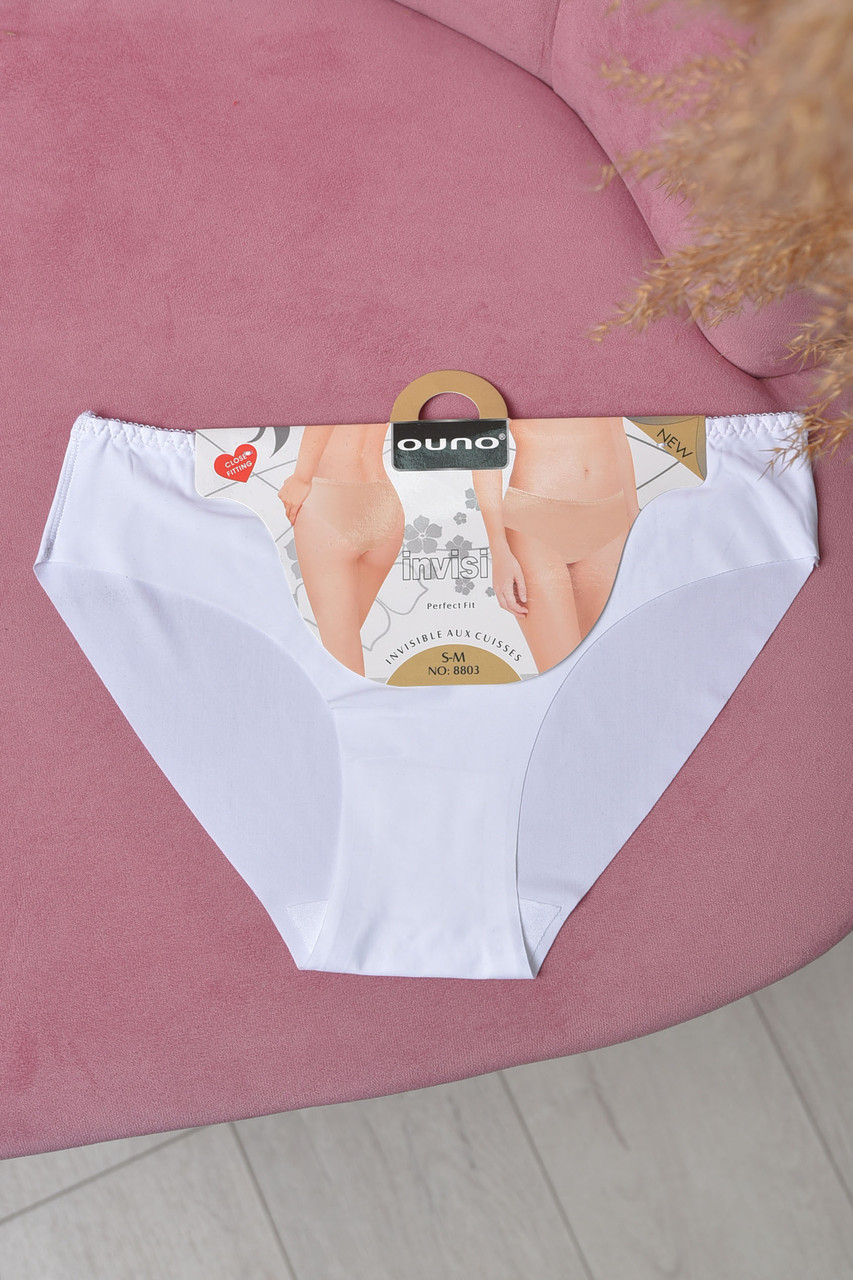 Труси жіночі бесшовні білого кольору р.S/M 169634S, фото 1