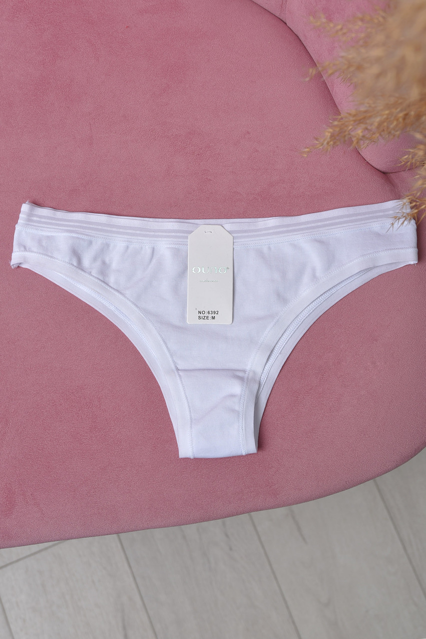Труси жіночі однотонні білого кольору р.M 169704S, фото 1