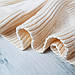 Плед в'язаний Ohaina ажур 120х90 cotton Vanilla White, фото 3