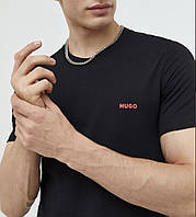 Мужская футболка Hugo Boss Хуго Босс чёрная