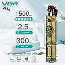 Машинка (тример) для стриження волосся й бороди VGR V-085, Professional, 3 насадки, STRONG BATTERY, фото 2