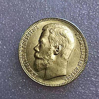 Сувенир монета 37 рублей 50 копеек - 100 франков 1902 года Николая II