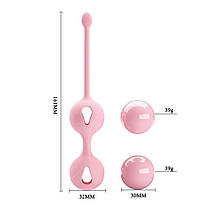 Вагінальні кульки ніжно-рожевого кольору Kegel tighten up2, фото 6
