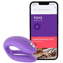 Смарт - Вібратор для пари WE-VIBE SYNC O LIGHT, фіолетовий, фото 5