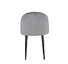 Сірий стілець Інтарсіо з квадратним візерунком LULU з металевими ніжками та тканинною оббивкою, фото 7