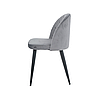 Сірий стілець Інтарсіо з квадратним візерунком LULU з металевими ніжками та тканинною оббивкою, фото 9