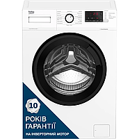 Beko Стиральная машина фронтальная, 6кг, 1200, A+++, 45см, дисплей, инвертор, белый Technohub - Гарант