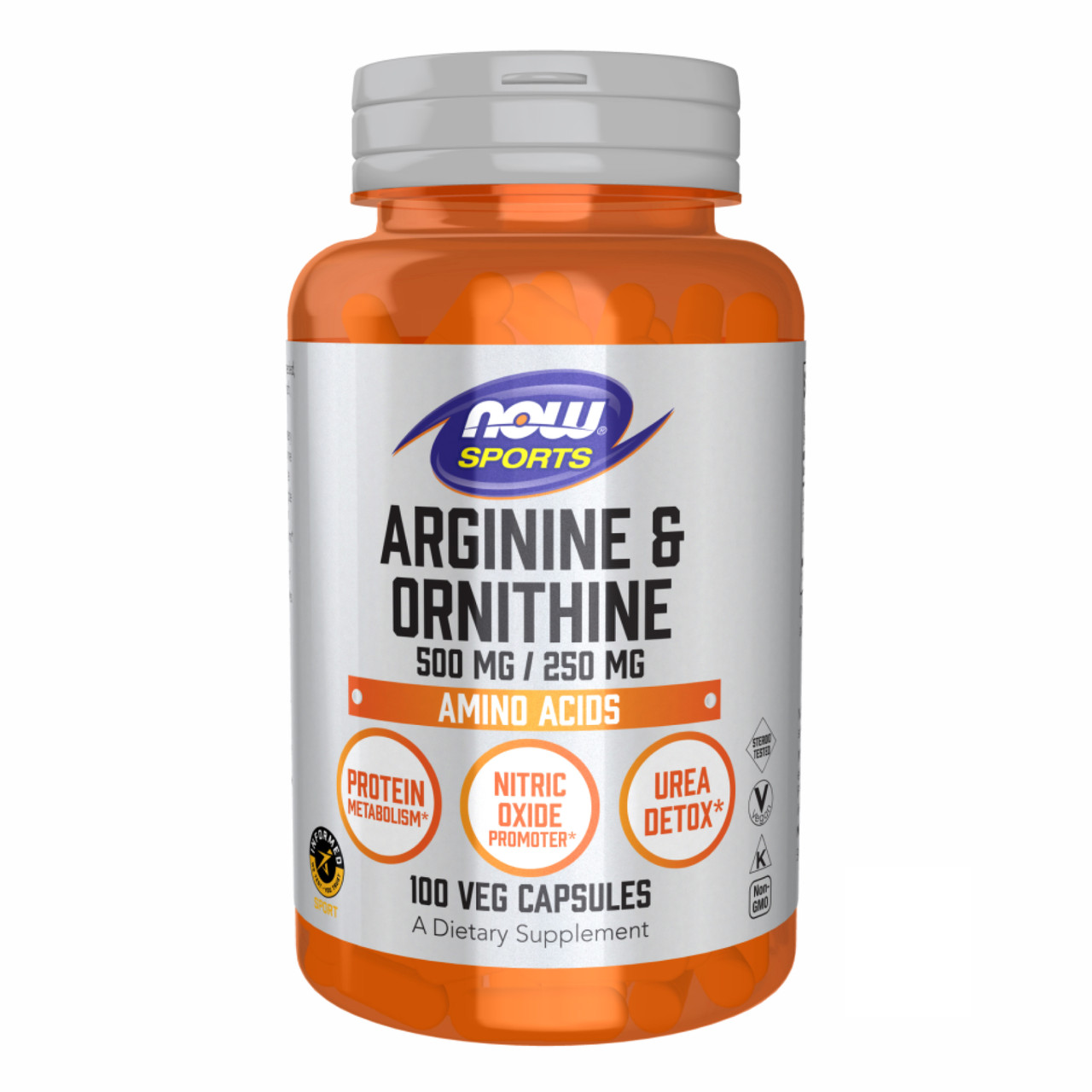 Arginine/Ornithine - 100 vcaps, фото 1
