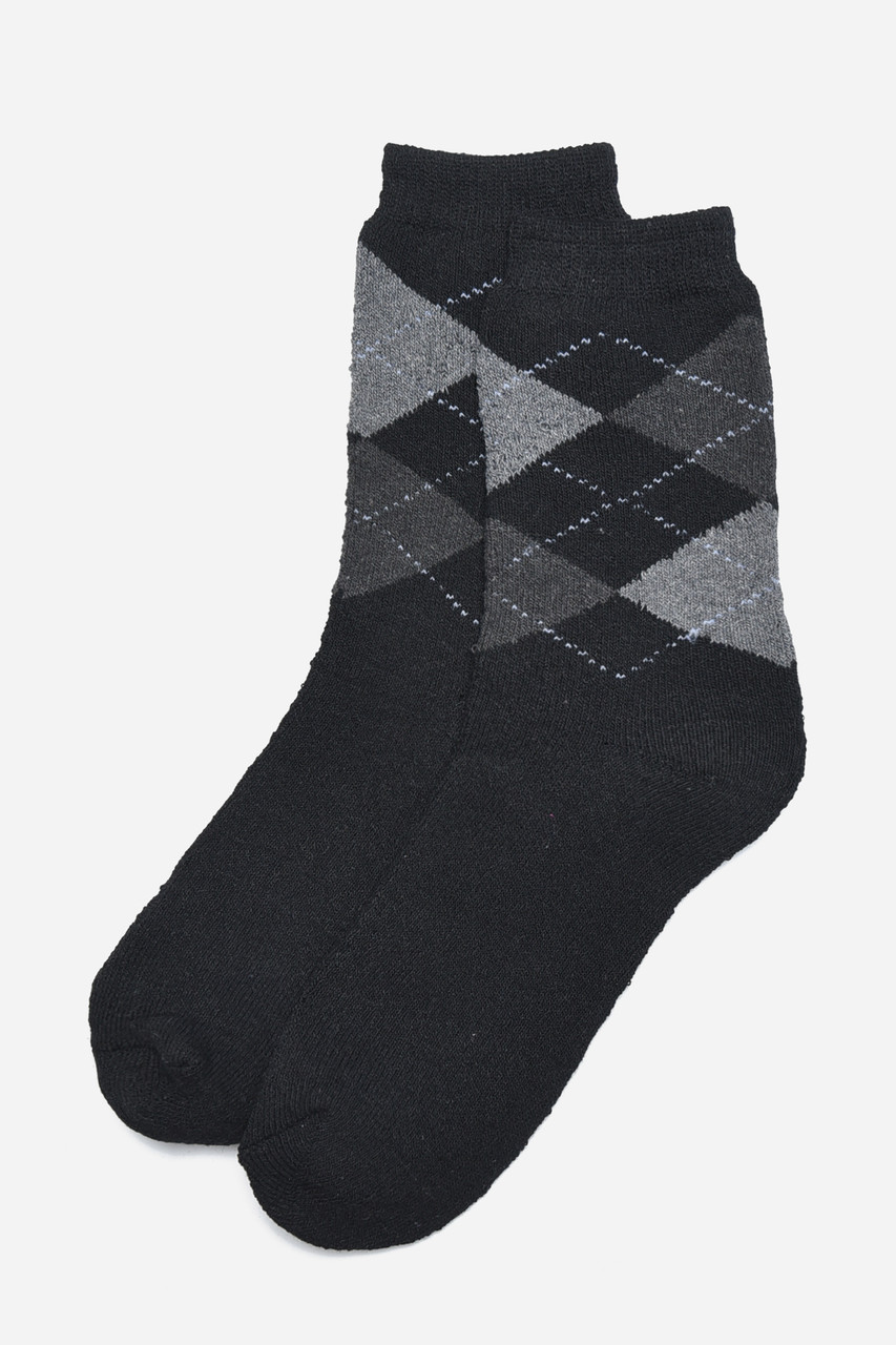 Шкарпетки чоловічі махрові чорного кольору розмір 40-45 171268P