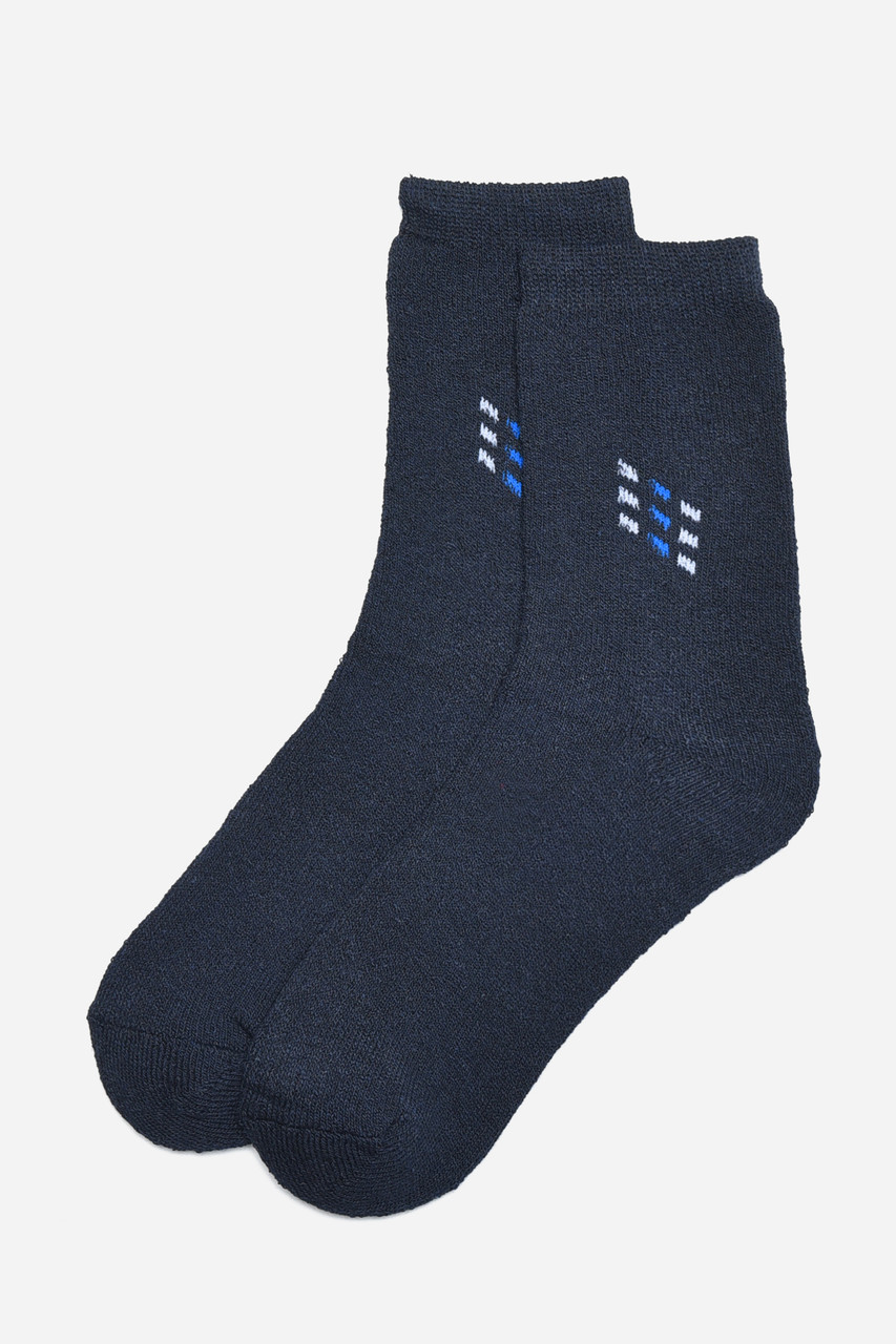 Шкарпетки чоловічі махрові синього кольору розмір 42-48 171291P