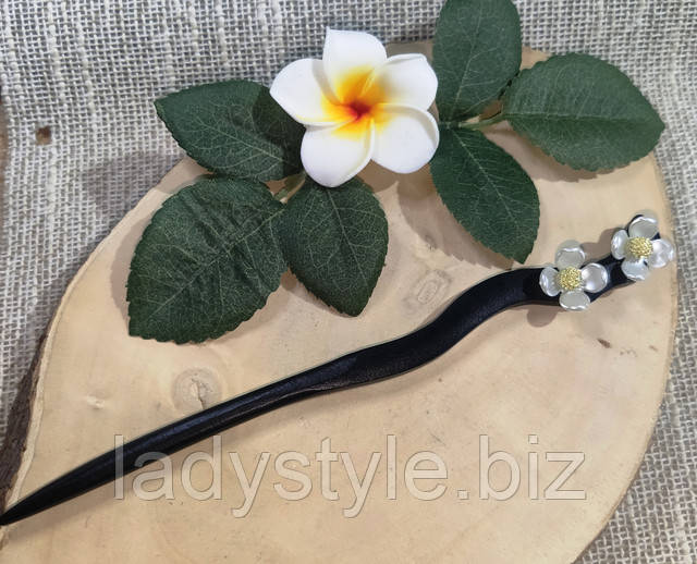 Заколка- шпилька с цветком , студия LadyStyle.Biz палочки для закалывания волос украшения для волос заколки для волос