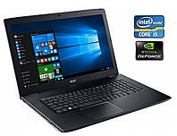 Игровой ноутбук Acer Aspire E5-774G-52W1 / 17.3" (1920x1080) TN / Intel Core i5-7200U (2 (4) яд | всё для