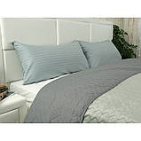 Силіконова подушка spanish style 40х80 см з сатиновою сірою наволочкою Руно, фото 5