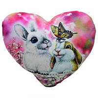 Подушка-сердечко "Кролики" от IMDI