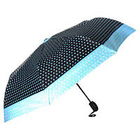 Зонтик полуавтоматический "Горошек", голубой от IMDI