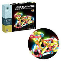 Конструктор магнитный, со светом, 76 элементов от IMDI