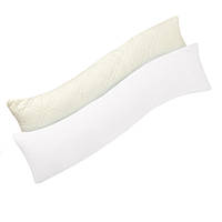 Наволочка для подушки S-Form TM IDEIA 40х130 см белая сатин хлопок с молнией