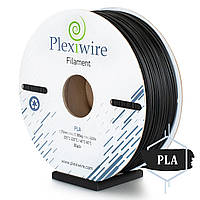 PLA пластик Plexiwire для 3D принтера 1.75мм черный (400м / 1.185кг)