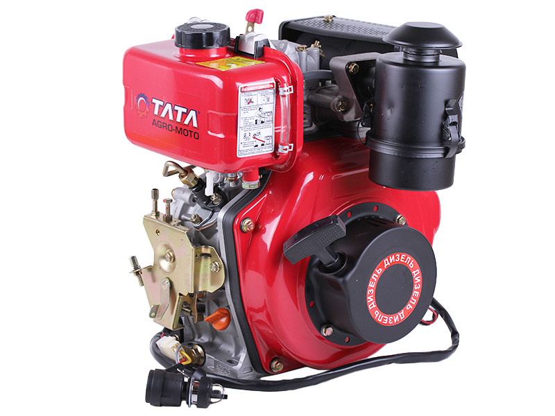 Двигун дизельний з електростартером 173DE ТАТА (з виходом валу під шліци, 25 мм) 5 к.с.