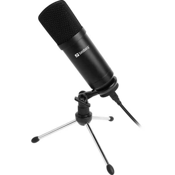 Ігровий стрім мікрофон Sandberg Desk Microphone електретний USB кабель 2.5м (126-09)