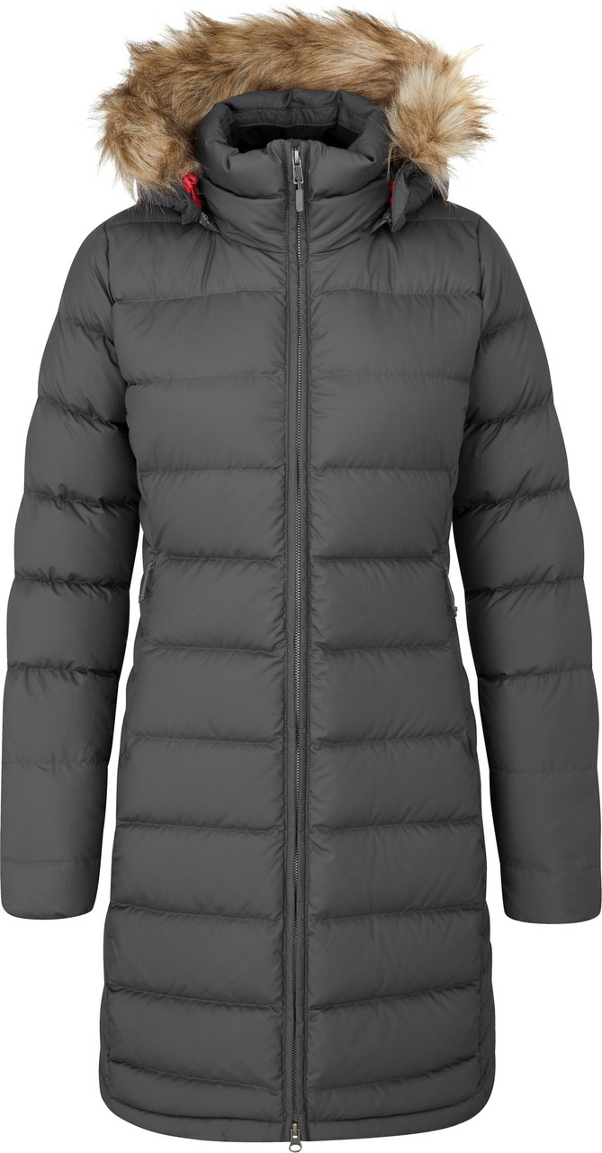 Куртка Rab Deep Cover Parka Wmns женская graphene S серая - фото 1 - id-p2072487975