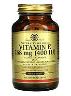 Solgar Vitamin E 400 IU 268 мг Mixed Tocopherols 100 Softgel