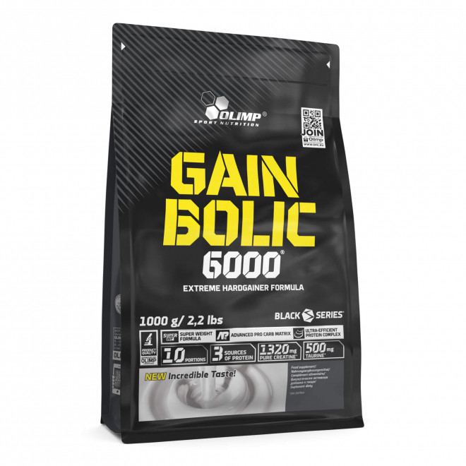 Гейнер Gain Bolic 6000 bag 1000 g (Banana), фото 1