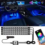 Універсальне RGB led підсвічування з мікрофоном APP-9003 iC227, фото 4