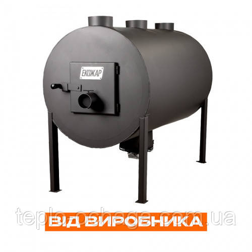 Дрова піч буржуйка Екожар Про 1000 Плюс комплект із вентилятором