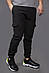 Штани карго-штани чоловічі зимові теплі якісні чорні Softshell Intruder, фото 2