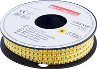 Маркер кабельный цифра "4" 1,5мм.кв. (1000шт/рул) [s2037035] желтый e.marker.stand.0.1.5.4 E.NEXT