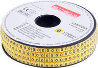 Маркер кабельный цифра "0" 1-2,5мм.кв. (1000шт/рул) [s2037045] желтый e.marker.stand.1.2.5.0 E.NEXT