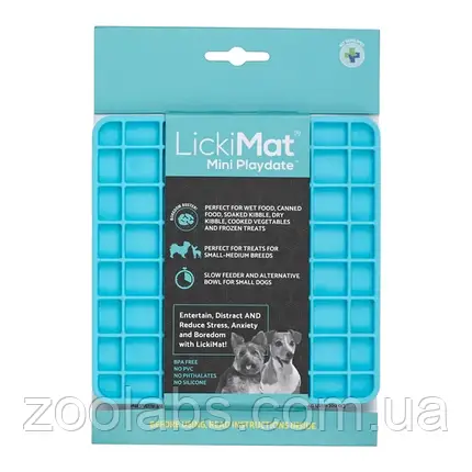Килимок для повільного харчування для собак | Licki Mat Dog Mini Playdate, фото 1