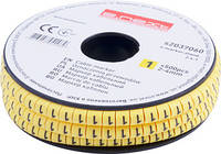 Маркер кабельный цифра "2" 2-4мм.кв. (500шт/рул) [s2037061] желтый e.marker.stand.2.4.2 E.NEXT