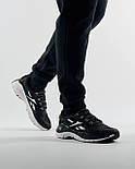 Чоловічі кросівки Reebok Zig Kinetica весна-осінь-літо легкі (чорні з білим). Живе фото, фото 8