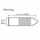 Презервативи Pasante Warming condoms, що зігрівають ,52 мм, за 6 шт. Кітті, фото 3