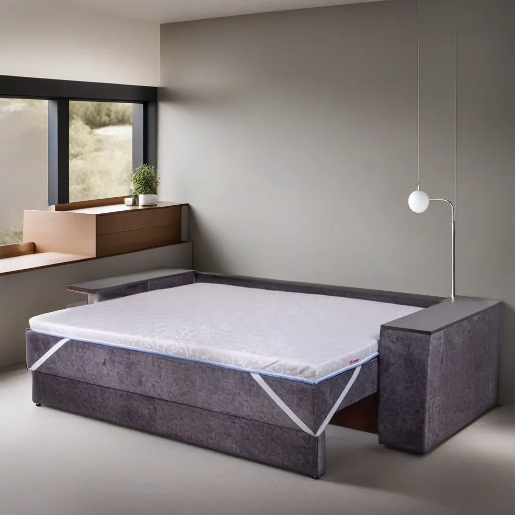Вирівнювальний тонкий матрац-топпер на диван і ліжко EuroSleep Big-Memory Футон з ефектом пам'яті 70х190 см.