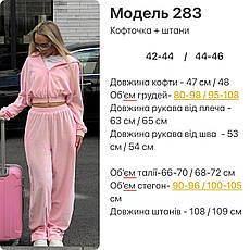 Костюм жіночий велюр спорт 42-44; 44-46 (3цв) "STYLE HOUSE" від виробника, фото 5