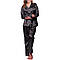 Атласна чорна піжама, Піжама сорочка з довгим рукавом, Жіноча піжама із атласу, фото 6