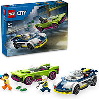 LEGO City Преследование маслкара на полицейском автомобиле 60415