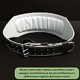 Пояс атлетичний, пояс для силових тренувань, пояс штангіста для присідання, ремень пауерліфтинг 15024 М, фото 3