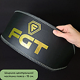 Пояс для пауерліфтингу, пояс для важкої атлетики, пояс для станової тяги 15024 М, фото 4