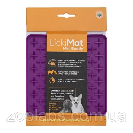 Килимок для повільного харчування для собак | Licki Mat Dog Mini Buddy, фото 1