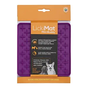 Килимок для повільного харчування для собак | Licki Mat Dog Mini Buddy