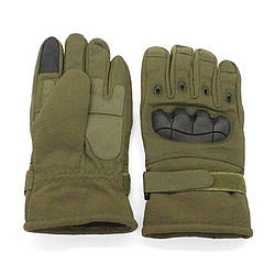 Тактичні рукавички з сенсорним пальцем, Оливкові, розмір XXL / Зимові сенсорні тактичні рукавички