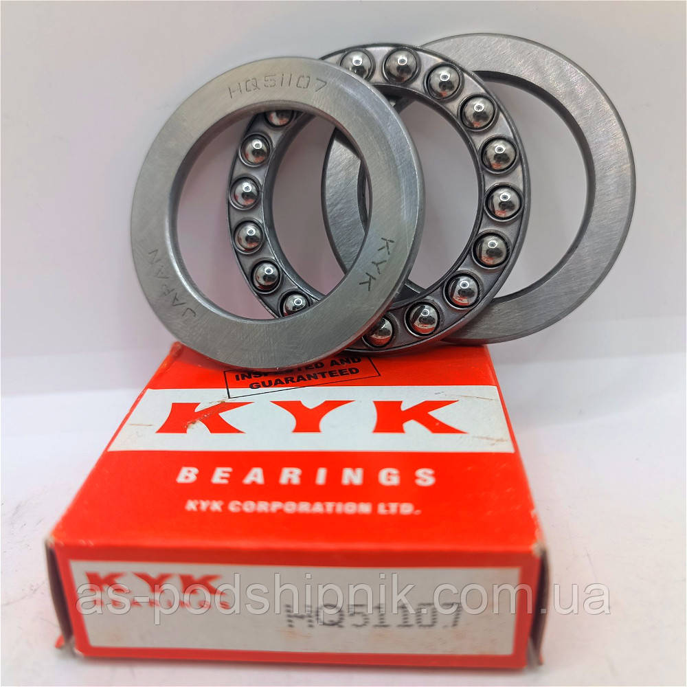 Підшипник 51107 / 8107 (35x52x12) KYK Japan, фото 1