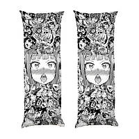 Дакимакура подушка-обнимашка «Аниме девушки. Монохром»