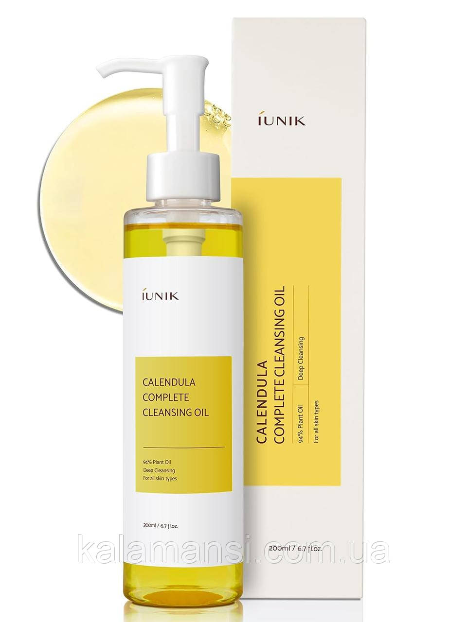 Гідрофільна олія з екстрактом календули IUNIK Calendula Complete Cleansing Oil 200 мл