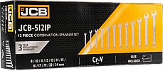 Набір ключів комбінованих JCB 5I2IP, 8-24 мм, 12 шт, фото 3