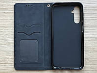 Чехол - книжка (флип чехол) для Samsung Galaxy M34 5G чёрный, матовый, искусственная кожа, слот для карт